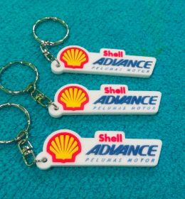 Gantungan kunci karet shell